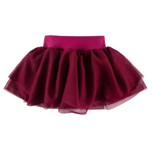 Tulle skirt maroon