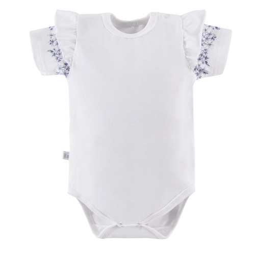 Bodysuits white with blue flowers 