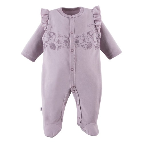 Sleepsuit with frill violet