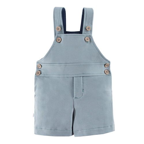 Grüne Latzhose für Kinder mit Aufnäher