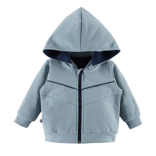 Kinder-Sweatshirt mit Kapuze grün