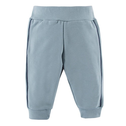 Pants greean with navy blue stripe