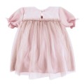 Tulle dress short sleeves pink