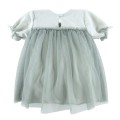 Tulle dress short sleeves green