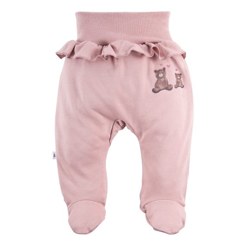 Rosa Baby-Halbstrampler mit Bären