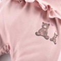 Joggers with feet pink