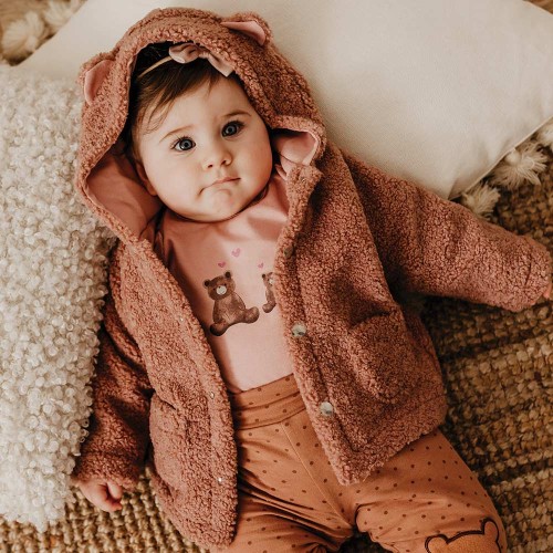 Kinder-Sweatshirt mit Kapuze in Rosa