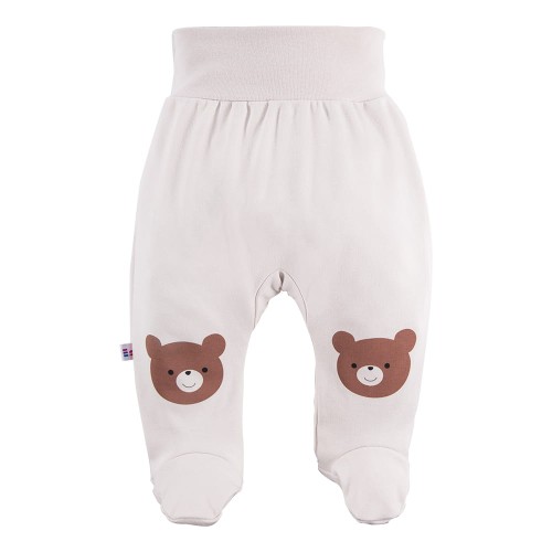 Halbstrampler in Ecru mit Bären