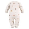 Baby-Strampler in Ecru mit Bärenmotiv