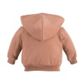 Tył beżowej bluzy dziecięcej z kapturem i uszkami Eevi