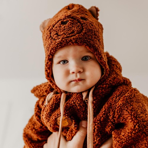 Mütze, Winter, braun, mit Ohren