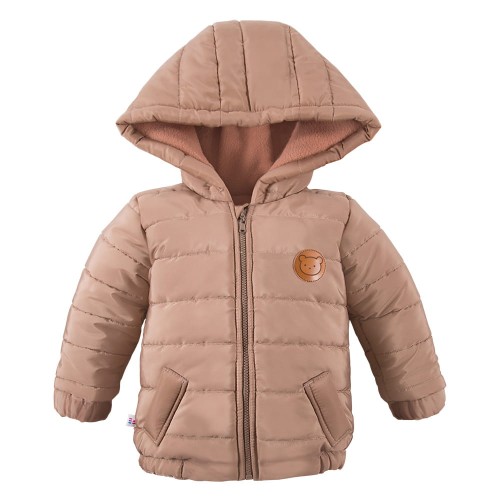 Kinderjacke mit Kapuze, braun