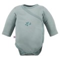 Wickelbody für Babys, 3er-Pack, grün mit Blättern