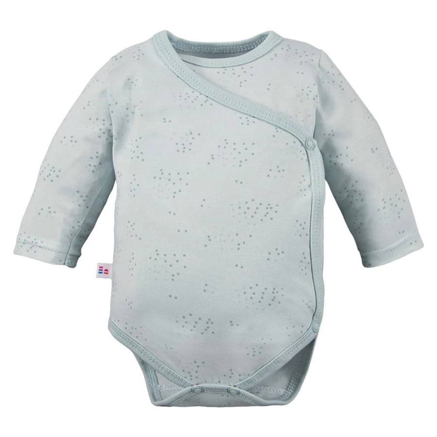 Wickelbody für Babys, 3er-Pack, grün mit Blättern
