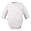 Baby-Wickelbody rosa 3er-Pack mit Blumenmuster