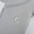 Graue Wickelbody mit Sternchenmotiv im 3er-Pack