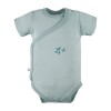 Wickelbody für Babys, 3er-Pack, grün mit Blättern