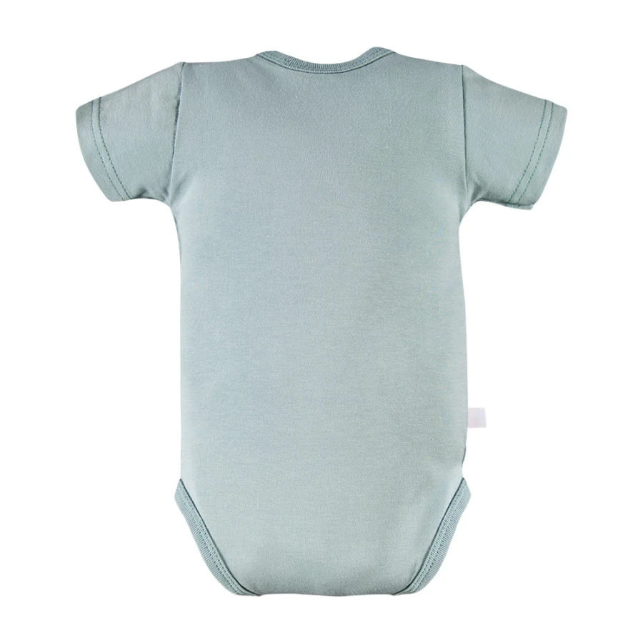 Wickelbody für Babys, 3er-Pack, grün mit Blättern