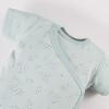 Wickelbody für Babys, 3er-Pack, grün mit Blättern