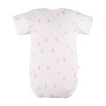 Baby-Wickelbody rosa 3er-Pack mit Blumenmuster