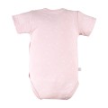 Baby-Wickelbody rosa 3er-Pack mit Blumenmuster