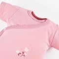 Baby-Wickelbody rosa 3er-Pack mit Blumenmuster