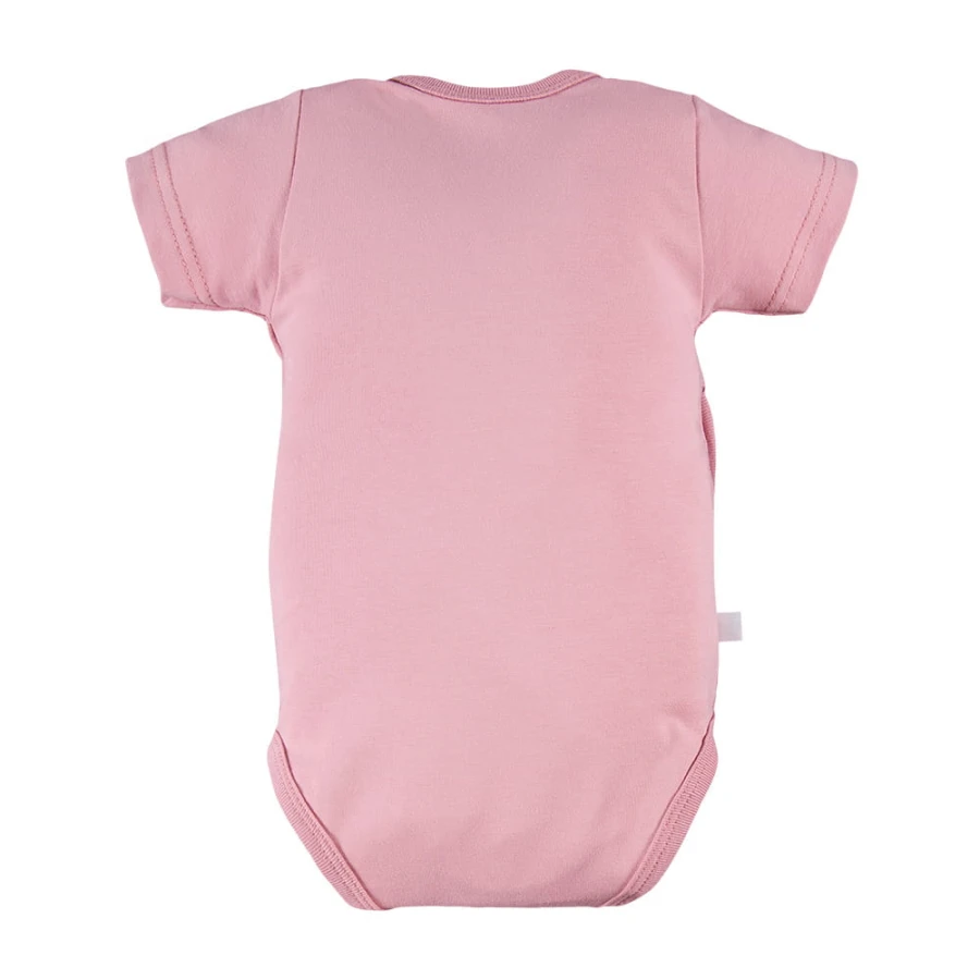 Baby-Wickelbody rosa 3er-Pack mit Blumenmuster
