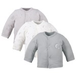 3-pack kimono shirt with ballon pattern gray