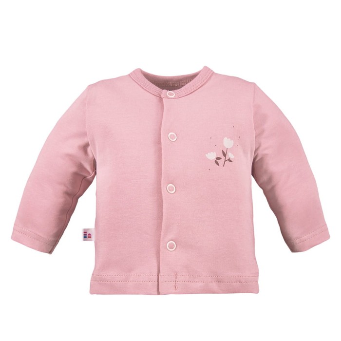 3er-Pack Baby-Jäckchen mit Blumenmotiv in Rosa