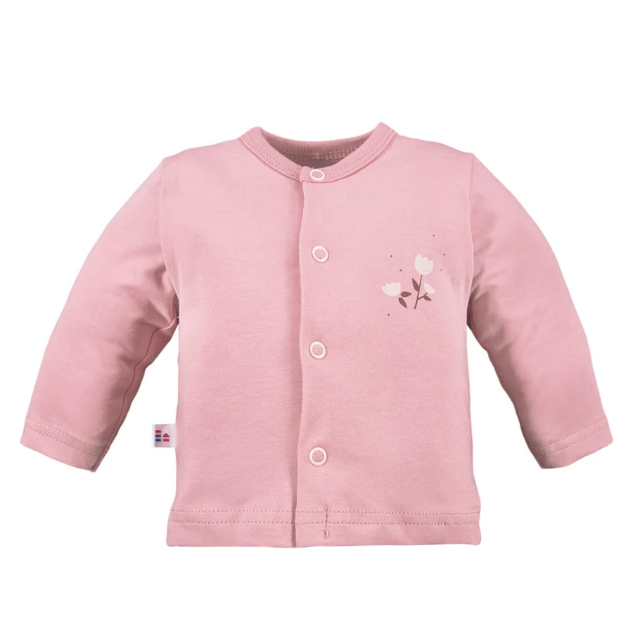 3er-Pack Baby-Jäckchen mit Blumenmotiv in Rosa