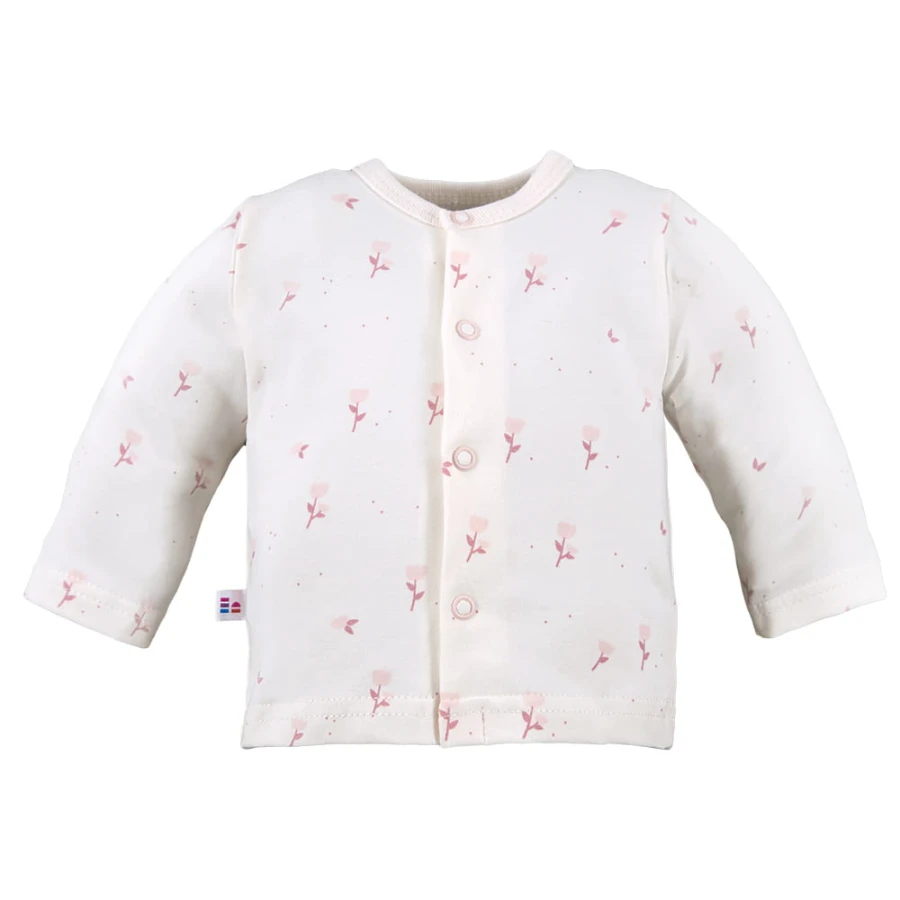 3er-Pack Baby-Jäckchen mit Blumenmotiv in Rosa