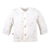 3er-Pack Baby-Jäckchen mit Bärenmotiv, beige
