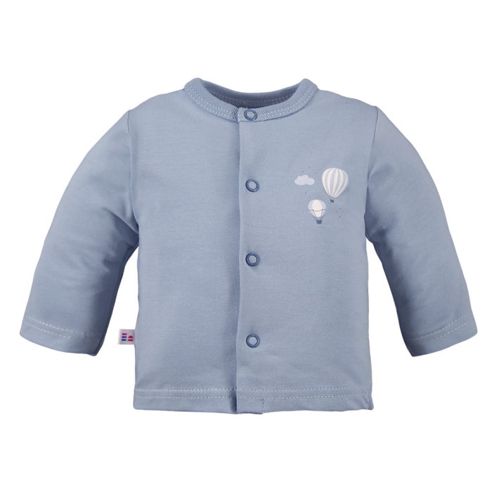3er-Pack Baby-Jäckchen mit Ballonmotiv, blau