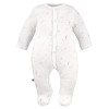 Graue/ecrufarbene Baby-Strampler im 3er-Pack mit Sternchenmotiv