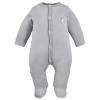 Graue/ecrufarbene Baby-Strampler im 3er-Pack mit Sternchenmotiv