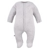 Graue/ecrufarbene Baby-Strampler im 3er-Pack mit Sternchenmotiv