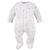 Grüne Baby-Strampler im 3er-Pack mit Blattmotiv