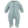 Grüne Baby-Strampler im 3er-Pack mit Blattmotiv