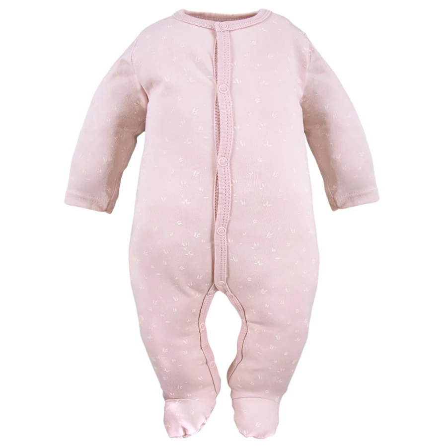 Rosa Baby-Strampler 3er-Pack mit Blumenmotiv