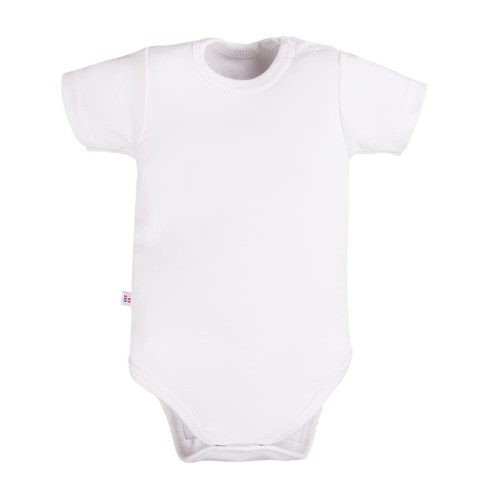 Kinderbody mit kurzen Ärmeln, weiß
