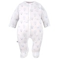 Sleepsuits blue 3-pack with balloon pattern