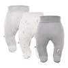 Graue Halbstrampler im 3er-Pack mit Sternchenmotiv