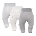 Joggers with feet gray 3-pack with stars pattern