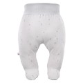 Joggers with feet gray 3-pack with stars pattern