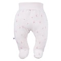 Baby-Halbstrampler rosa 3er-Pack mit Blumenmotiv