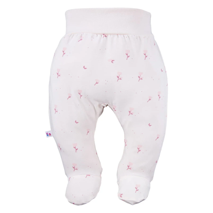Baby-Halbstrampler rosa 3er-Pack mit Blumenmotiv