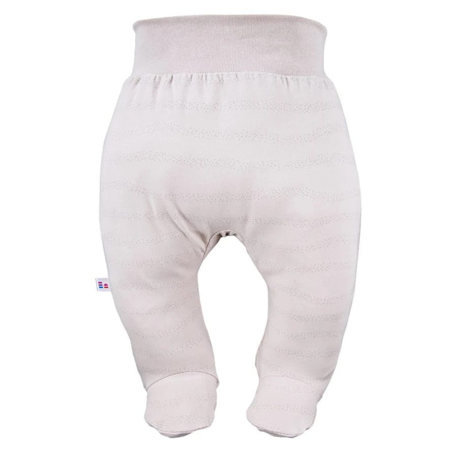 Beigefarbene Baby-Halbstrampler im 3er-Pack mit Bärenmotiv