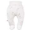 Beigefarbene Baby-Halbstrampler im 3er-Pack mit Bärenmotiv