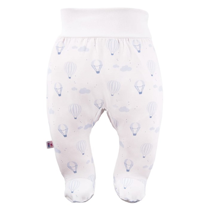 Blaue Baby-Halbstrampler im 3er-Pack mit Ballonmotiv