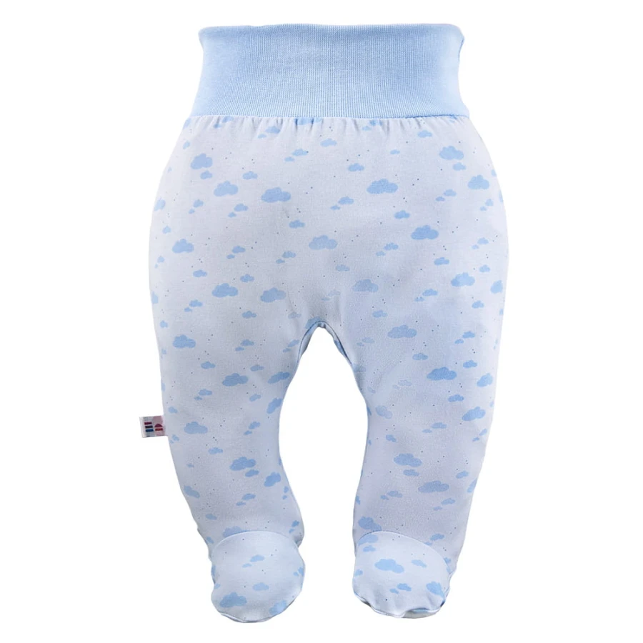Blaue Baby-Halbstrampler im 3er-Pack mit Ballonmotiv